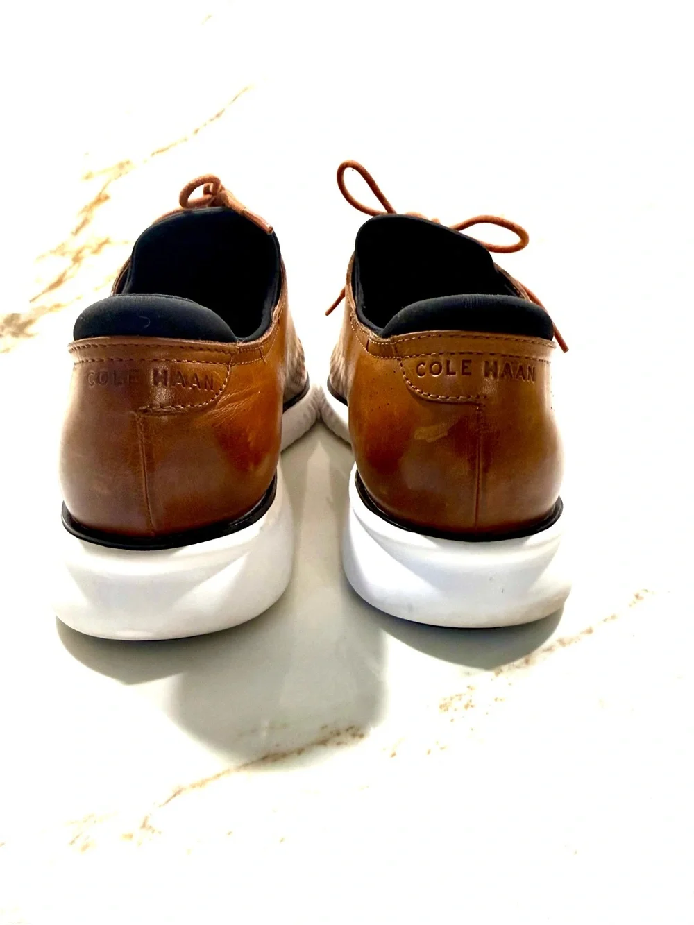 Cole Haan brown perforated